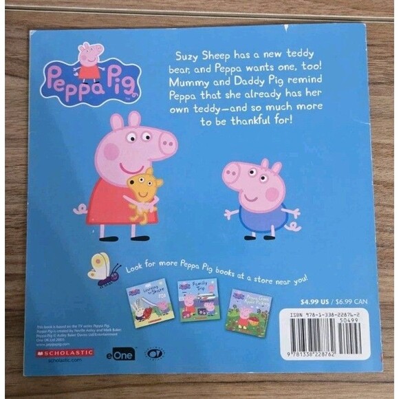 Peppa Gives Thanks Paperback Book By Rusu Meredith Peppa Pig Thankful Story Cute - Picture 7 of 7